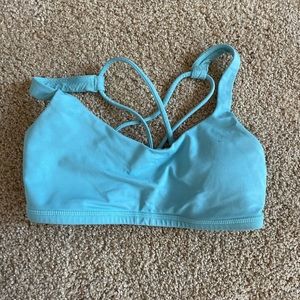 Blue lululemon sports bra